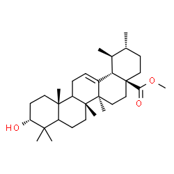 ChemSpider 2D Image | Methyl (3alpha,5xi,9xi)-3-hydroxyurs-12-en-28-oate | C31H50O3