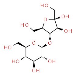 ChemSpider 2D Image | 4-O-beta-D-Glucopyranosyl-alpha-D-fructofuranose | C12H22O11