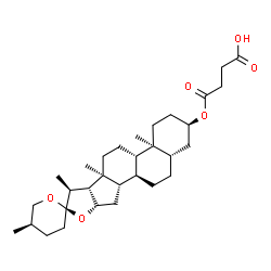 ChemSpider 2D Image | 4-Oxo-4-[(3alpha,5alpha,25R)-spirostan-3-yloxy]butanoic acid | C31H48O6