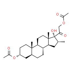ChemSpider 2D Image | (3alpha,5alpha,16alpha)-17-Hydroxy-16-methyl-20-oxopregnane-3,21-diyl diacetate | C26H40O6