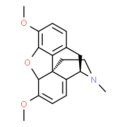 ChemSpider 2D Image | (13alpha)-3,6-Dimethoxy-17-methyl-6,7,8,14-tetradehydro-4,5-epoxymorphinan | C19H21NO3