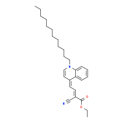 ChemSpider 2D Image | Ethyl (2E,4Z)-2-cyano-4-(1-dodecyl-4(1H)-quinolinylidene)-2-butenoate | C28H38N2O2