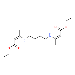 ChemSpider 2D Image | Diethyl (2Z,2'Z)-3,3'-(1,4-butanediyldiimino)bis(2-butenoate) | C16H28N2O4
