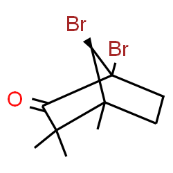ChemSpider 2D Image | (7R)-1,7-Dibromo-3,3,4-trimethylbicyclo[2.2.1]heptan-2-one | C10H14Br2O