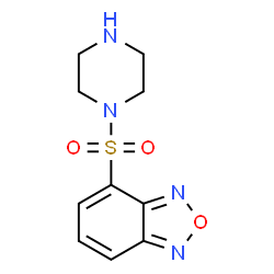 ChemSpider 2D Image | 4-(1-Piperazinylsulfonyl)-2,1,3-benzoxadiazole | C10H12N4O3S