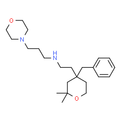 ChemSpider 2D Image | N-[2-(4-Benzyl-2,2-dimethyltetrahydro-2H-pyran-4-yl)ethyl]-3-(4-morpholinyl)-1-propanamine | C23H38N2O2