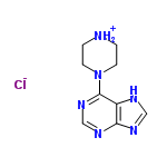 InChI=1/C9H12N6.ClH/c1-3-15(4-2-10-1)9-7-8(12-5-11-7)13-6-14-9;/h5-6,10H,1-4H2,(H,11,12,13,14);1H