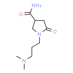 ChemSpider 2D Image | 1-[3-(Dimethylamino)propyl]-5-oxo-3-pyrrolidinecarboxamide | C10H19N3O2