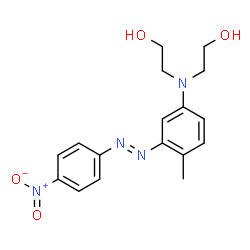 ChemSpider 2D Image | 2,2'-({4-Methyl-3-[(E)-(4-nitrophenyl)diazenyl]phenyl}imino)diethanol | C17H20N4O4