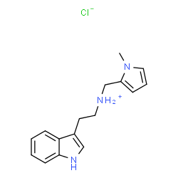 ChemSpider 2D Image | [2-(1H-INDOL-3-YL)ETHYL][(1-METHYLPYRROL-2-YL)METHYL]AMINE HYDROCHLORIDE | C16H20ClN3