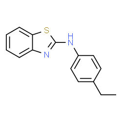 ChemSpider 2D Image | Benzothiazol-2-yl-(4-ethyl-phenyl)-amine | C15H14N2S