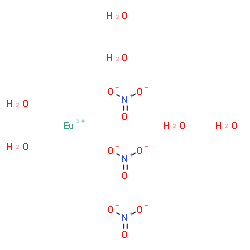 ChemSpider 2D Image | Europium(3+) nitrate hydrate (1:3:6) | H12EuN3O15