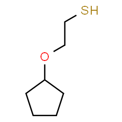 ChemSpider 2D Image | 2-(Cyclopentyloxy)ethanethiol | C7H14OS