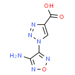 ChemSpider 2D Image | 1-(4-Amino-1,2,5-oxadiazol-3-yl)-1H-1,2,3-triazole-4-carboxylic acid | C5H4N6O3