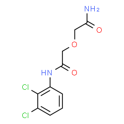 ChemSpider 2D Image | 2-(2-Amino-2-oxoethoxy)-N-(2,3-dichlorophenyl)acetamide | C10H10Cl2N2O3