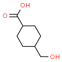 ChemSpider 2D Image | 4-(Hydroxymethyl)cyclohexanecarboxylic acid | C8H14O3