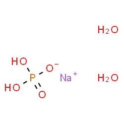 ChemSpider 2D Image | Sodium dihydrogenphosphate dihydrate | H6NaO6P