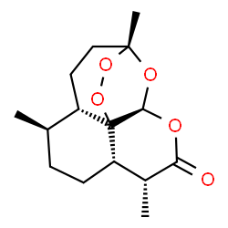 ChemSpider 2D Image | (1R,4S,5R,8S,9R,12S)-1,5,9-Trimethyl-11,14,15,16-tetraoxatetracyclo[10.3.1.0~4,13~.0~8,13~]hexadecan-10-one | C15H22O5