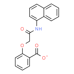 ChemSpider 2D Image | 2-[2-(1-Naphthylamino)-2-oxoethoxy]benzoate | C19H14NO4