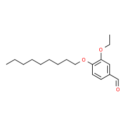 ChemSpider 2D Image | 3-Ethoxy-4-(nonyloxy)benzaldehyde | C18H28O3