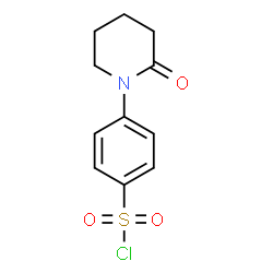ChemSpider 2D Image | 4-(2-Oxo-1-piperidinyl)benzenesulfonyl chloride | C11H12ClNO3S