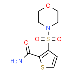 ChemSpider 2D Image | 3-(4-Morpholinylsulfonyl)-2-thiophenecarboxamide | C9H12N2O4S2