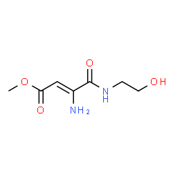 ChemSpider 2D Image | Methyl (2Z)-3-amino-4-[(2-hydroxyethyl)amino]-4-oxo-2-butenoate | C7H12N2O4
