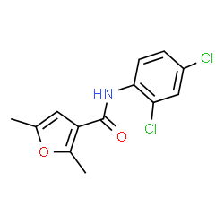 ChemSpider 2D Image | N-(2,4-Dichlorophenyl)-2,5-dimethyl-3-furamide | C13H11Cl2NO2