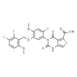 ChemSpider 2D Image | Linzagolix | C22H15F3N2O7S