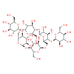 ChemSpider 2D Image | (1S,3R,4R,5R,6S,7R,10S,12R,13S,15R,16R,17R,18S,19R,22S,24R,25R,26R,28R,29R)-12,24-Bis(hydroxymethyl)-6,18-bis{[(2R,3R,4S,5S,6R)-3,4,5-trihydroxy-6-(hydroxymethyl)tetrahydro-2H-pyran-2-yl]oxy}-2,9,11,1
4,21,23,27,30-octaoxapentacyclo[20.2.2.2~10,13~.1~3,7~.1~15,19~]triacontane-4,5,16,17,25,26,28,29-octol | C36H60O30