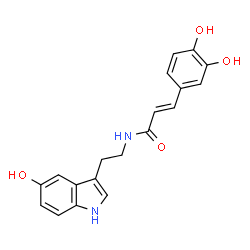 ChemSpider 2D Image | N-CAFFEOYL SEROTONIN | C19H18N2O4