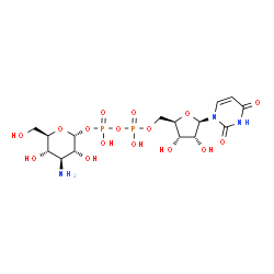 ChemSpider 2D Image | UDP-alpha-D-kanosamine | C15H25N3O16P2
