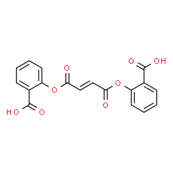 ChemSpider 2D Image | 2,2'-{[(2E)-1,4-Dioxo-2-butene-1,4-diyl]bis(oxy)}dibenzoic acid | C18H12O8