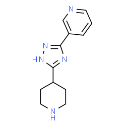 ChemSpider 2D Image | 3-[3-(4-piperidinyl)-1H-1,2,4-triazol-5-yl]Pyridine | C12H15N5
