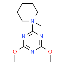 ChemSpider 2D Image | 1-(4,6-Dimethoxy-1,3,5-triazin-2-yl)-1-methylpiperidinium | C11H19N4O2
