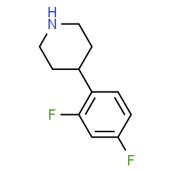 ChemSpider 2D Image | 4-(2,4-Difluorophenyl)piperidine | C11H13F2N