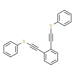 ChemSpider 2D Image | 1,2-Bis[(phenylsulfanyl)ethynyl]benzene | C22H14S2