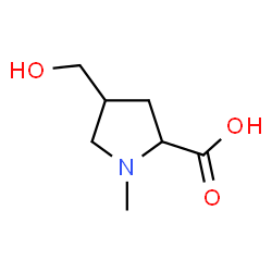 ChemSpider 2D Image | 4-(Hydroxymethyl)-1-methylproline | C7H13NO3