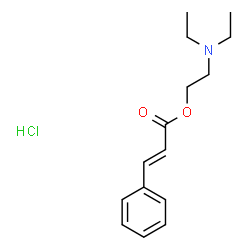ChemSpider 2D Image | 2-(Diethylamino)ethyl (2E)-3-phenylacrylate hydrochloride (1:1) | C15H22ClNO2