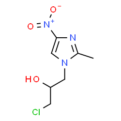 ChemSpider 2D Image | 1-(3-Chloro-2-hydroxypropyl)-2-methyl-4-nitroimidazole | C7H10ClN3O3