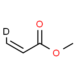 ChemSpider 2D Image | Methyl (2Z)-(3-~2~H_1_)-2-propenoate | C4H5DO2