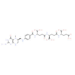 ChemSpider 2D Image | 5-methyltetrahydropteroyltri-L-glutamic acid | C30H39N9O12