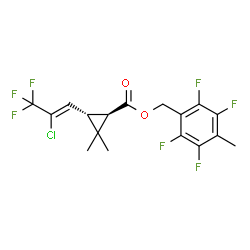 ChemSpider 2D Image | (Z)-(1R)-trans-tefluthrin | C17H14ClF7O2