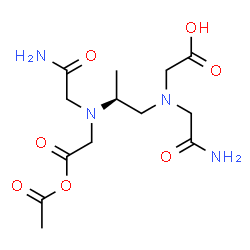 ChemSpider 2D Image | [{(2S)-2-[(2-Acetoxy-2-oxoethyl)(2-amino-2-oxoethyl)amino]propyl}(2-amino-2-oxoethyl)amino]acetic acid | C13H22N4O7