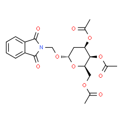 ChemSpider 2D Image | (1,3-Dioxo-1,3-dihydro-2H-isoindol-2-yl)methyl 3,4,6-tri-O-acetyl-2-deoxy-alpha-D-lyxo-hexopyranoside | C21H23NO10