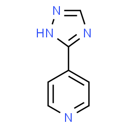 ChemSpider 2D Image | 4-(1H-1,2,4-Triazol-5-yl)pyridine | C7H6N4