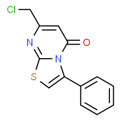 ChemSpider 2D Image | 7-Chloromethyl-3-phenyl-thiazolo[3,2-a]pyrimidin-5-one | C13H9ClN2OS