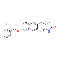 ChemSpider 2D Image | netoglitazone | C21H16FNO3S