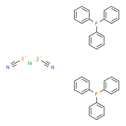 ChemSpider 2D Image | Nickel(2+) thiocyanate triphenylphosphine (1:2:2) | C38H30N2NiP2S2