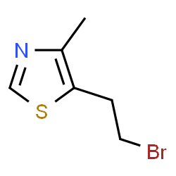 ChemSpider 2D Image | 5-(2-Bromoethyl)-4-methyl-1,3-thiazole | C6H8BrNS